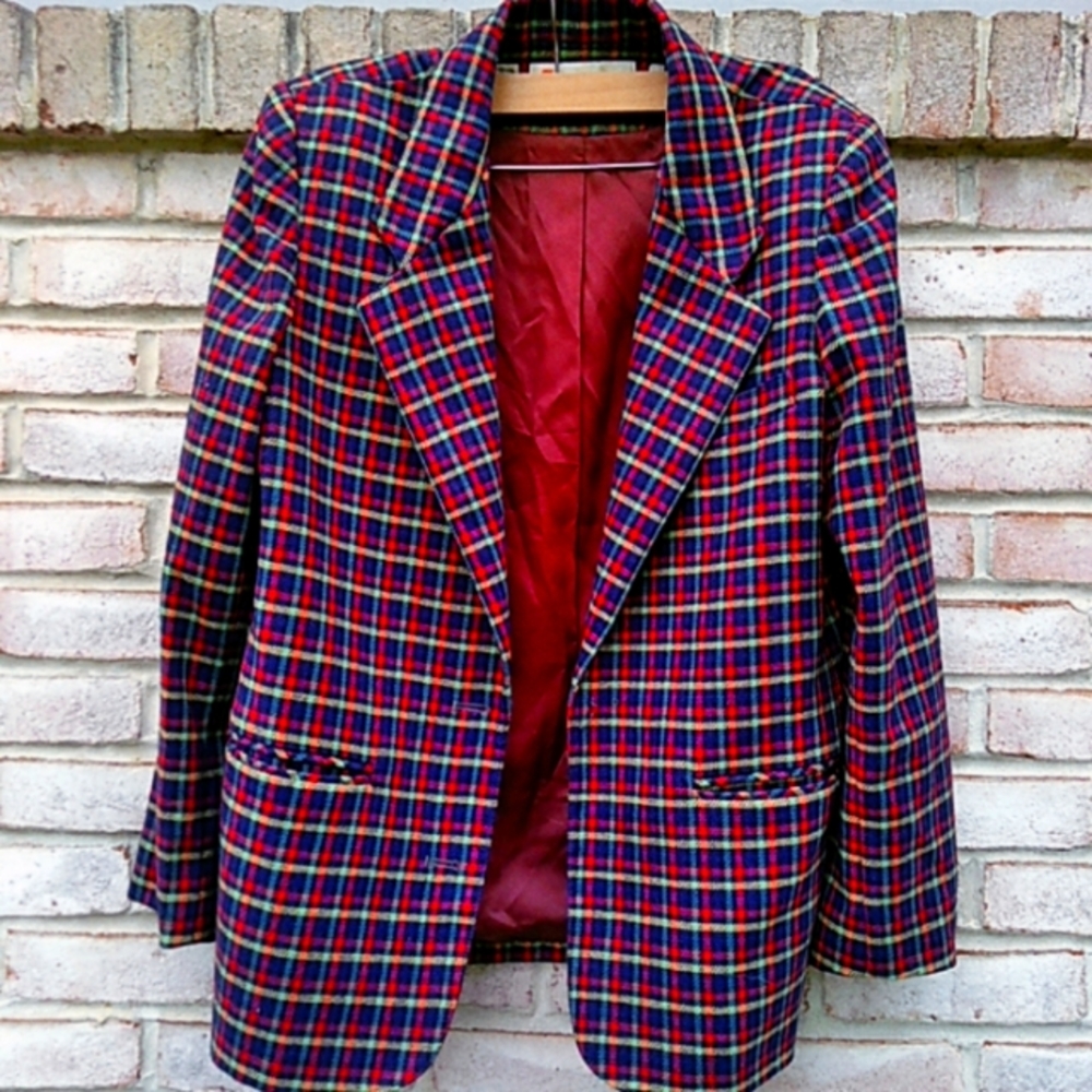 Vintage colorful 80s y2k blazer size 10